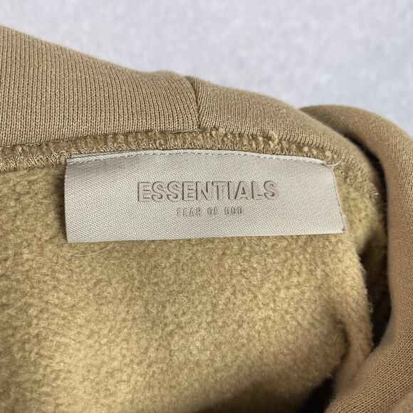 Essentials Fear of God Sweatshirt Mens S Brown Hoodie Pullover - Picture 11 of 12